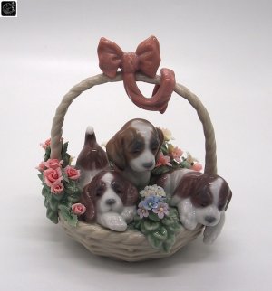 画像1: 【リヤドロ】【三つ子の仔犬】【絶版】