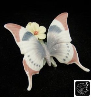 画像1: 【リヤドロ】【花と蝶】