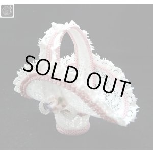 画像: 【リヤドロ】【桃色レースの小さい花かご】【絶版】【カプリチョス】【即納可】
