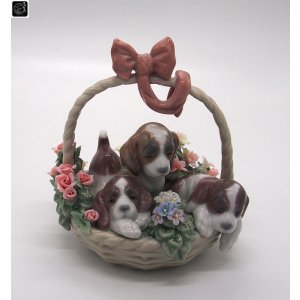 画像: 【リヤドロ】【三つ子の仔犬】【絶版】