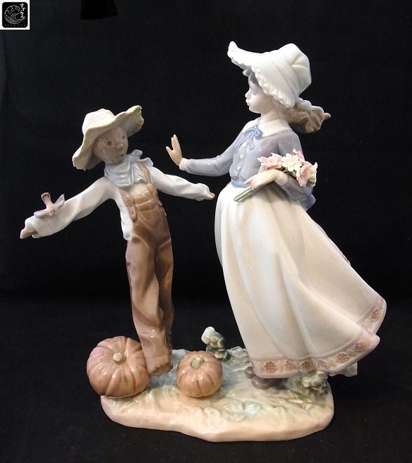 人気豊富なリヤドロ SHEPHERDESS WITH DONCELLA CON PALOMO #01004660 ミント- LLADRO リヤドロ